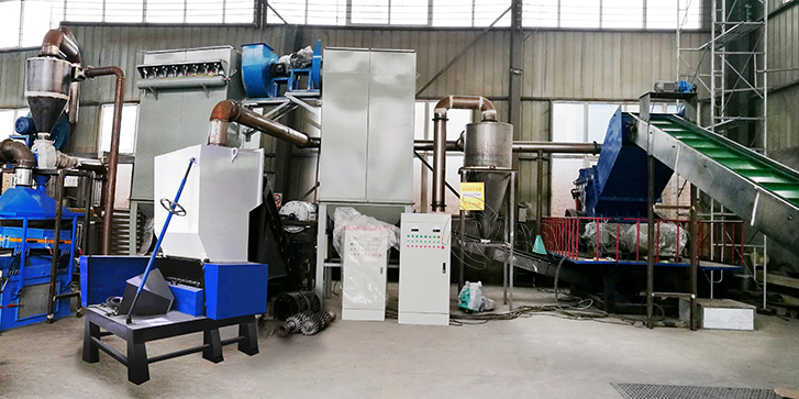 廢電機轉(zhuǎn)子定子破碎分選設(shè)備,銅鋁散熱器水箱破碎分選設(shè)備